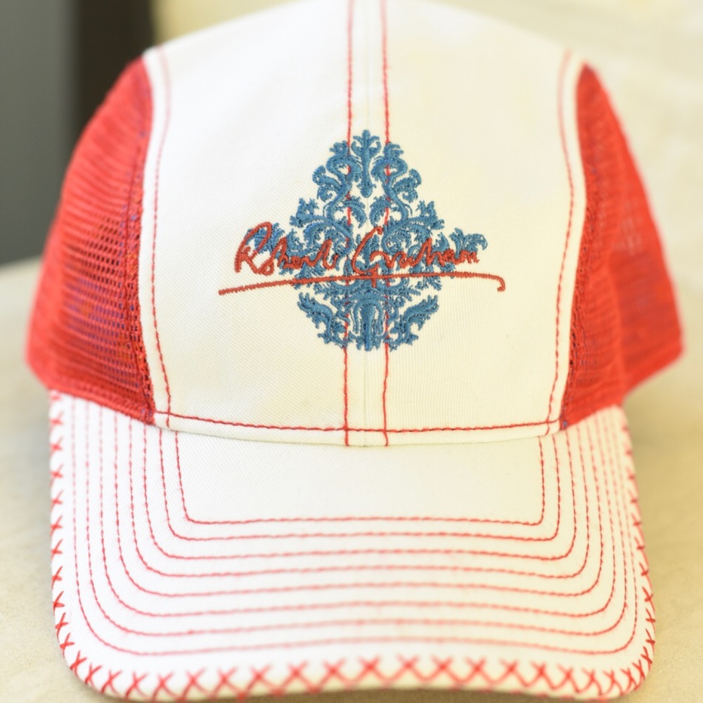 Robert Graham cap—“Knowledge, Wisdom, Faith”